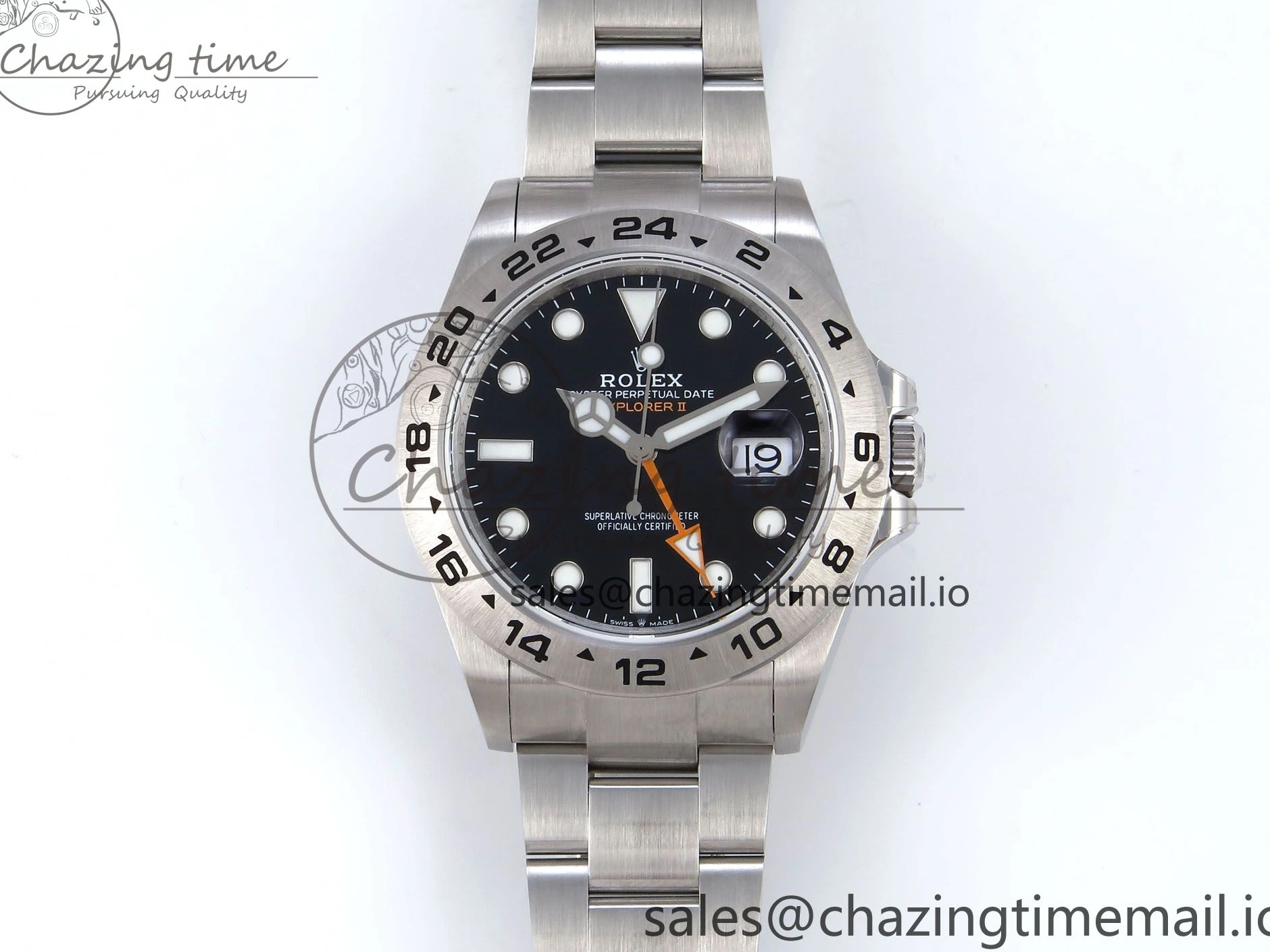 Good Copy Rolex Watches 1:1 Bracelet Explorer 226570 Black Comfortable on Dial CHS Best 906 42mm SH3285-2 904L QF Edition II SS 0120